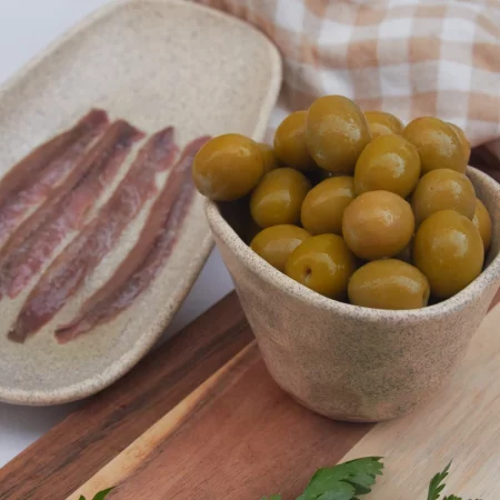 Olivas Manzanilla con gusto de anchoa